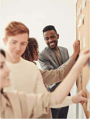 Team collaborating on strategies featured in Pioneer Healthcare’s blog about innovative staffing solutions.