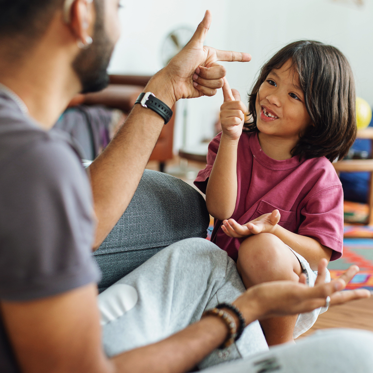 Speech language pathologist conducting a group therapy session with adult patients